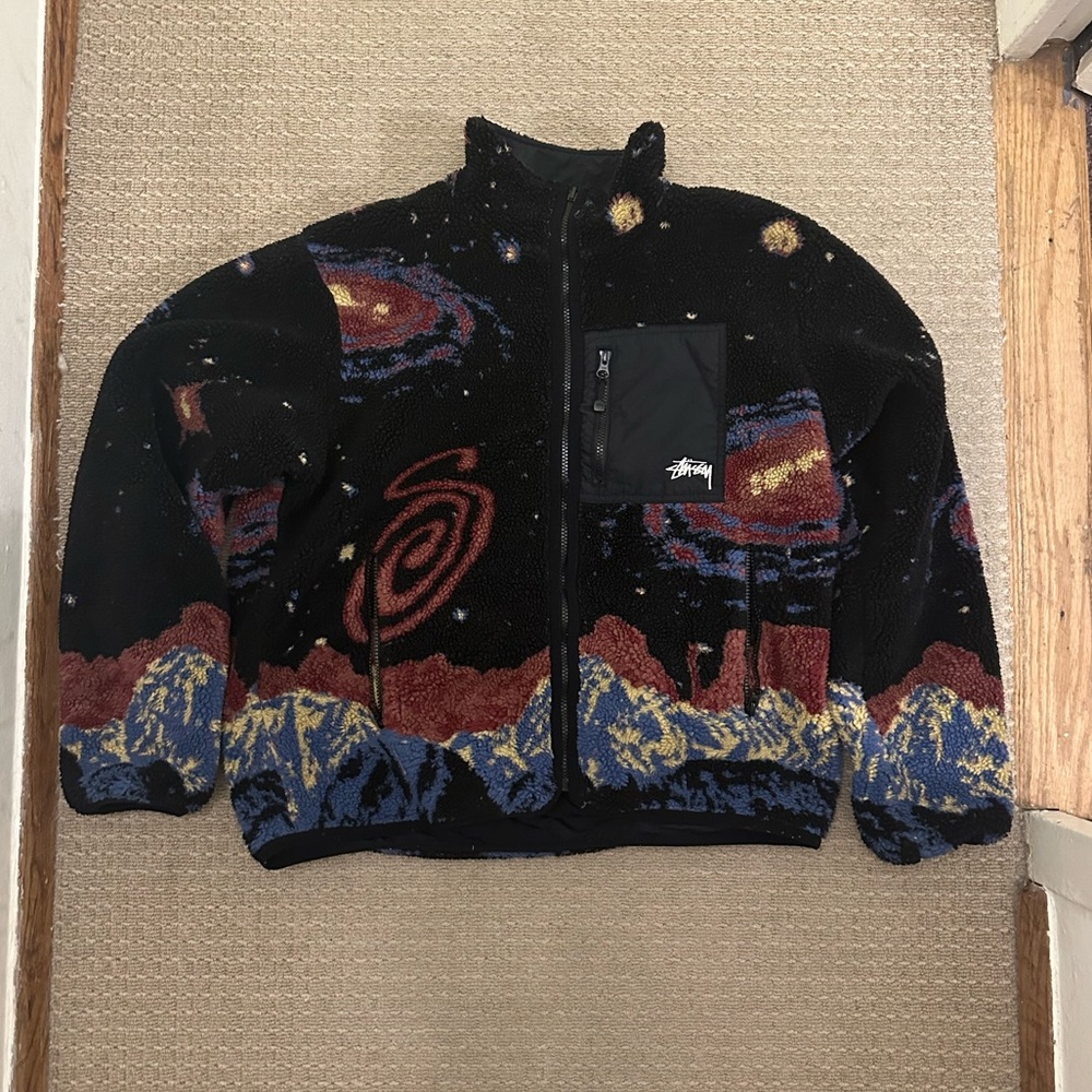 Stussy reversible fleece size medium